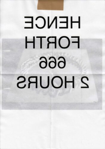 HENCE FORTH 666 2 HOURS  Ashley Kinnard Studio is an art and graphic design practice based in London. Our work includes publications, visual identity, type design and websites.