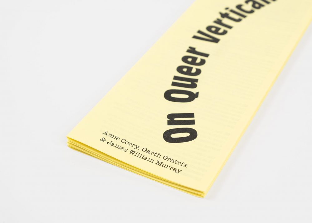 On Queer Verticality James William Murray Ashley Kinnard Studio is an art and graphic design practice based in London. Our work includes publications, visual identity, type design and websites.