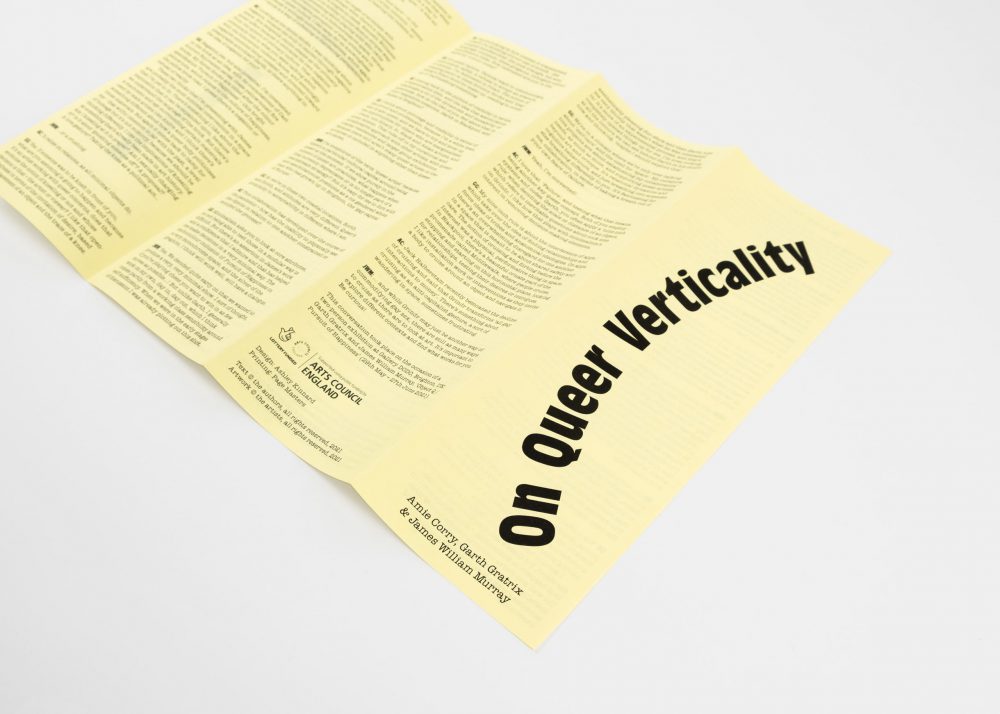 On Queer Verticality James William Murray Ashley Kinnard Studio is an art and graphic design practice based in London. Our work includes publications, visual identity, type design and websites.